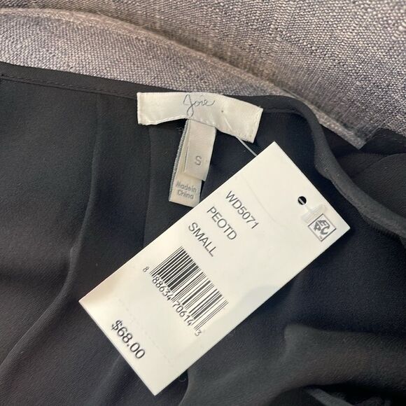 Ruffle Trim JOIE Silk Blouse with elastic waist - Picture 5 of 7